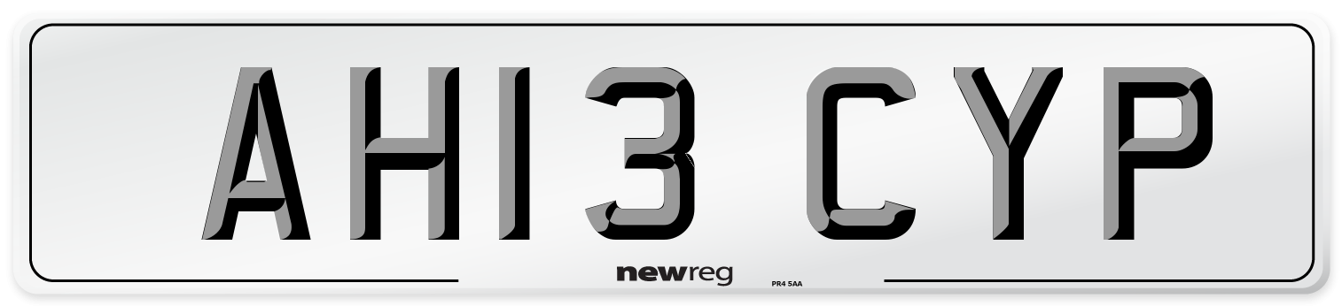 AH13 CYP Number Plate from New Reg